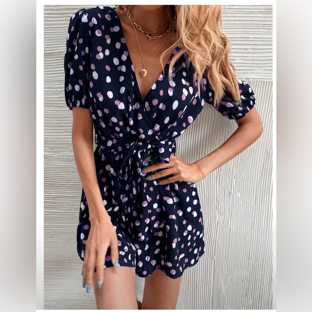 Polka dot romper